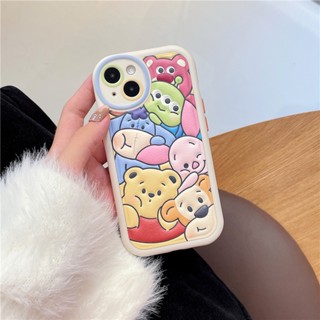 เคสโทรศัพท์มือถือแบบนิ่ม ลายการ์ตูนวินนี่ เดอะ พูห์ มอนสเตอร์ 3D สําหรับ iPhone 11 iPhone 12 iPhone 13 iPhone 14 Pro Max เคสโทรศัพท์ แบบนุ่ม