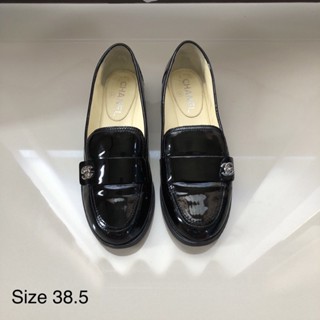 chanel loaferหนังแก้ว 38.5