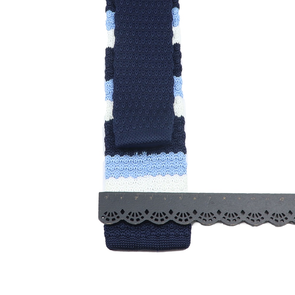 Zonfaz Leisure ถักคอ Tie แฟชั ่ น Skinny Striped Ties สําหรับผู ้ ชายแคบทอถัก Cravat Designer เนคไท - รูปที่ 3