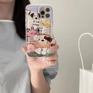 เคสโทรศัพท์มือถือ tpu แบบนิ่ม ลายลูกสุนัข ขนมปังปิ้ง สําหรับ iPhone 14 14promax 14pro 11 11PROMAX 12 12PRO 12PROMAX 13 13pro 13promax