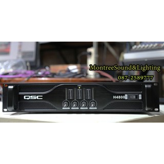 เพาเวอร์แอมป์ 4 แชนแนลรุ่นใหม่ ขนาด 2U QSC H4800 กำลังวัตต์ 800W x4 8โอห์ม