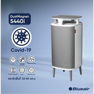 Blueair เครื่องฟอกอากาศกำจัดโควิด Air Purifier รุ่น DustMagnet 5440i พื้นที่ขนาด 33-55 ตร.ม.