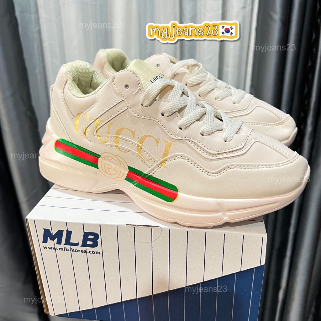 🌟ลดเพิ่ม50🌟MLB Boston Bigball Chunky รองเท้าอเนกประสงค์ สูง 6CM รองเท้าผ้าใบผู้หญิง