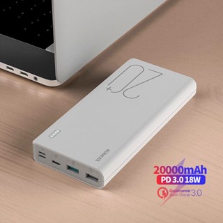 ROMOSS 20000mAh Power Bank 3A Fast Charge 2-Way Type-C PD QC3.0