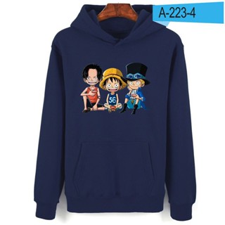 [เสื้อฮู้ดแฟชั่น] เสื้อกันหนาว มีฮู้ด ทรงหลวม ลายวันพีช MY-29 Alimoo ONE PIECEUnisex แฟชั่น สําหรับผู้ชาย เพื่อน ของขวัญ