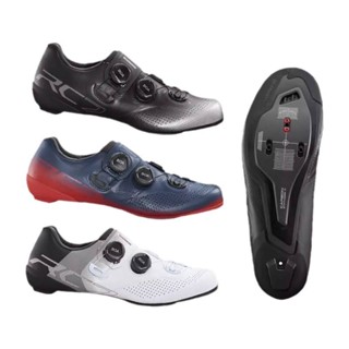 (สินค้าบริษัท)รองเท้าเสือหมอบ SHIMANO RC702 Wide - Road Bike Shoes พื้นคาร์บอน Stiffness index:10