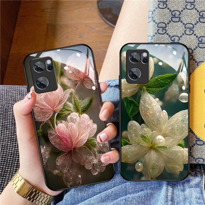 Dmy เคสโทรศัพท์มือถือกระจกนิรภัย หรูหรา สําหรับ OPPO Reno 7 7z 8z 8 8T 6 6z 5 pro 4 3 2F 2 F7 F9 F11