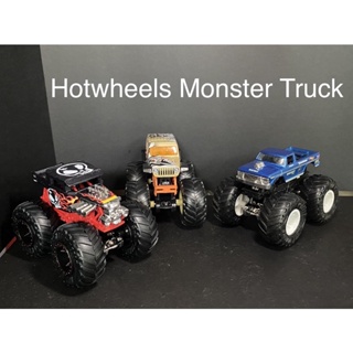 Hot Wheels Monster Truck บิ๊กฟุต ล้อยาง  ขนาด 1/64 รถนอกแพ็ค สภาพดี 1