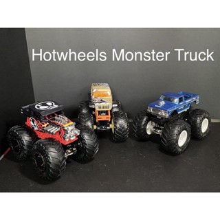 Hot Wheels Monster Truck บิ๊กฟุต ล้อยาง  ขนาด 1/64 รถนอกแพ็ค สภาพดี 1