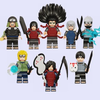 บล็อกตัวต่อ รูปการ์ตูน Senju Hashirama Hatake Kakashi Namikaze Minato ของเล่นสําหรับเด็ก ให้เป็นของขวัญวันเกิด