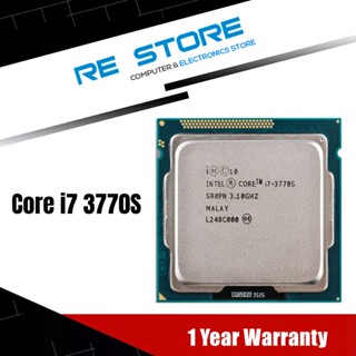 【พร้อมส่ง】โปรเซสเซอร์ Cpu intel Core i7 3770S 3.1GHz Quad-Core 8m LGA 1155 sr0pn