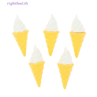 Rightfeel.th โมเดลไอศกรีมจิ๋ว 1:12 สําหรับตกแต่งบ้านตุ๊กตา 5 ชิ้น