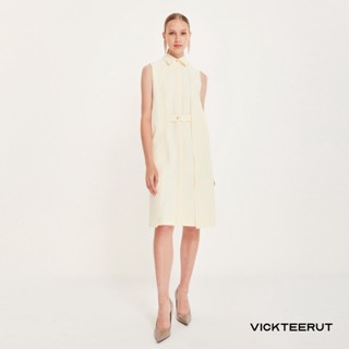 VICKTEERUT Re-Edition Sleeveless Shirt Dress เดรสแขนกุด เดรสเชิ้ต