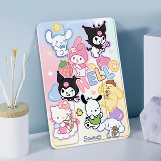 for Case iPad เคส3พับ 2019/2020/2021 10.2 เคสซิลิโคนนิ่ม Air/air5 10.9 ถาดใส่ปากกาในตัว Gen7/gen8/Gen9 แถมฟรีสติ๊กเกอร