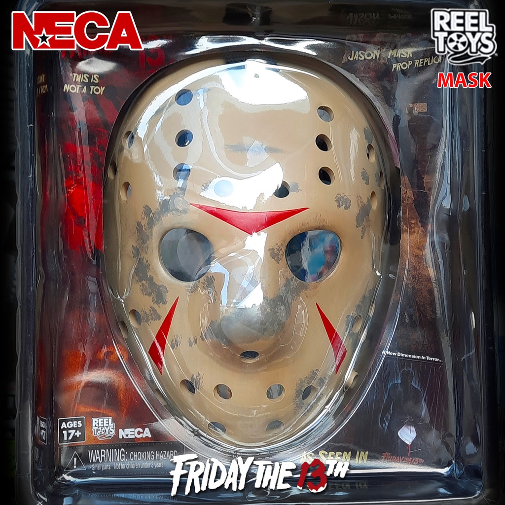 งานแท้ Original Neca Horror Friday The 13th PART3 ศุกร์ 13 ฝันหวาน Jason Voorhees Mask Hockey หน้ากา