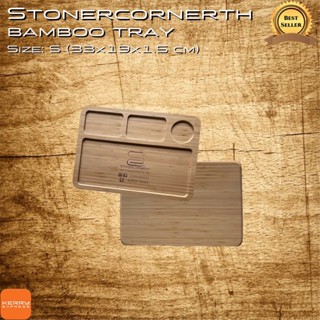 Stonercornerth bamboo tray 33x19x1.5 cm Size: S / Stonercornerth bamboo tray 39.5x28x1.5 cm Size: L