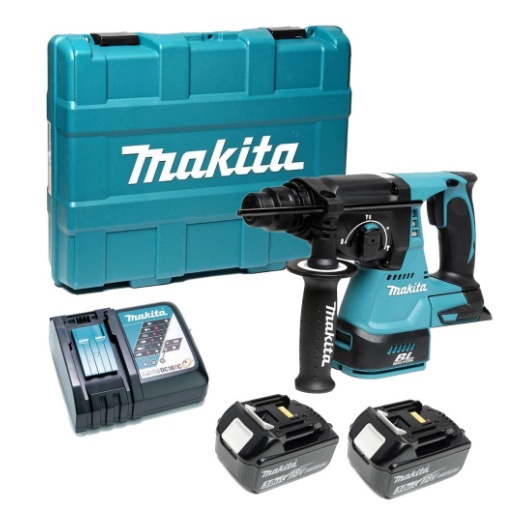 MAKITA DHR242RFE สว่านโรตารี่ไร้สาย 18V รุ่น DHR242RFE พร้อมอุปกรณ์แบตเตอรี่ และแท่นชาร์จของแท้ พร้อ