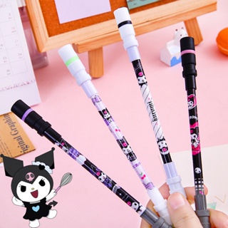 Kuromi Twirling ปากกาเจล ปากกาหมุน / ปากกาลูกลื่น แบบหมุน / ปากกาลูกลื่น แบบเติมนิ้วมือ เล่น ปากกา สํานักงาน โรงเรียน