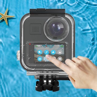 [ลดล้างสต๊อก]Nice เคสป้องกันน้ํา 20 เมตรอุปกรณ์เสริมสําหรับกล้องดําน้ํา Gopro Max