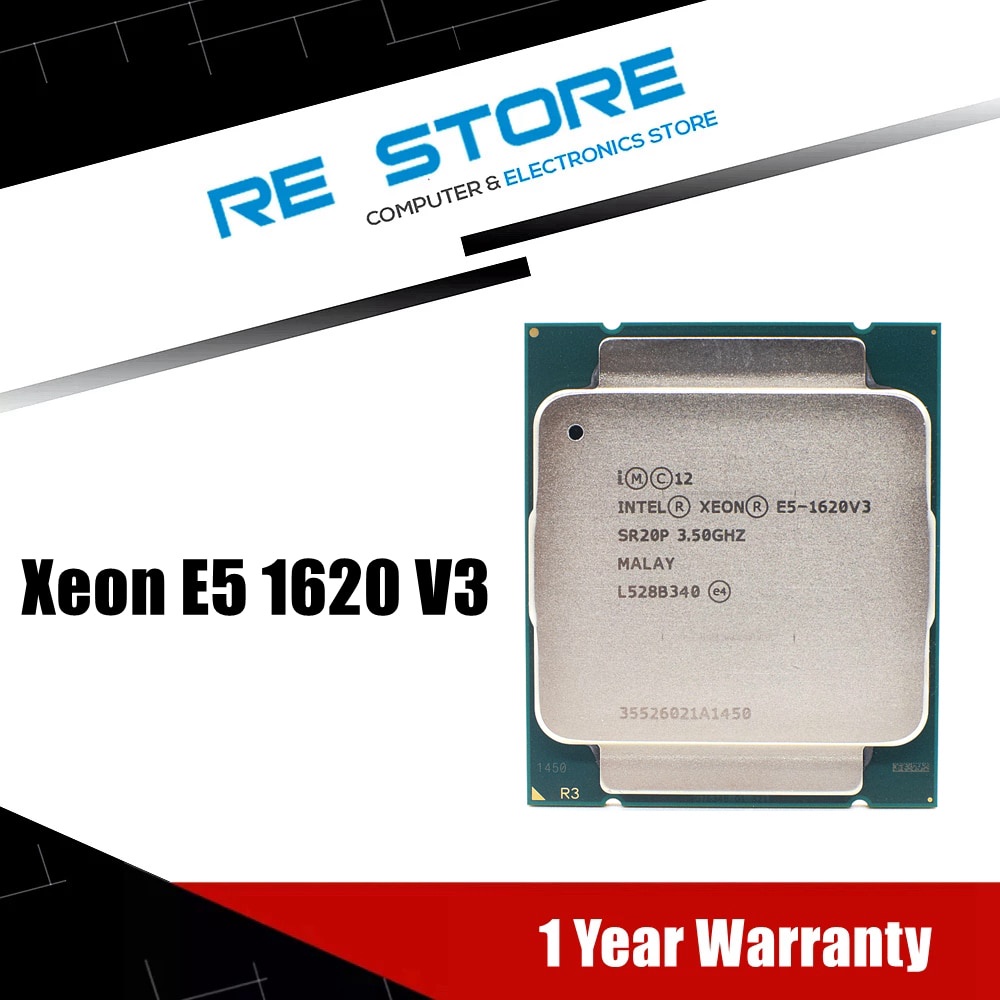 【พร้อมส่ง】intel โปรเซสเซอร์ CPU Xeon E5 1620 V3 sr20p 3.50GHz 4 core 10m LGA 2011-3