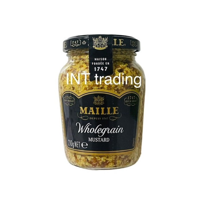 MAILLE Whole Grain Mustard 210g.โฮลเกรนมัสตาร์ด ขนาด 210 กรัม