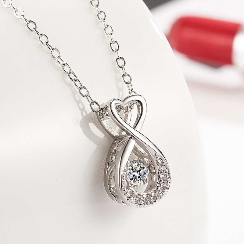 nnjew สร้อยคอ รุ่น Infinity love Necklace เครื่องประดับ แฟชั่น