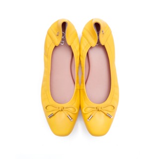 O&amp;B รองเท้าหนังแกะ รุ่น Audrey Comfy in Bright Yellow