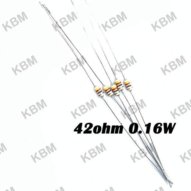 Resistor ตัวต้านทาน 42ohm 0.16W  43.2ohm 0.5W