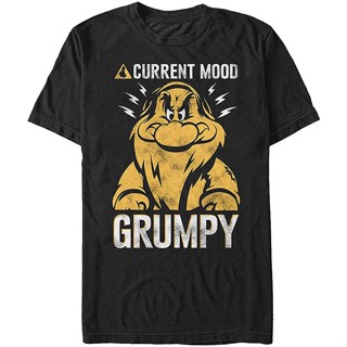 เสื้อยืดครอป เสื้อยืดผ้าฝ้าย 100% พิมพ์ลาย Grumpy Not Sleepy Bashful พลัสไซซ์ พลัสไซซ์ XS-6XL สําหรับผู้