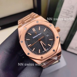 นาฬิกาข้อมือ สุดหรู A p offshore 42mm automatic body swiss ขึ้นข้อเทียบแท้ สลับแท้ได้เลยค่ะ
