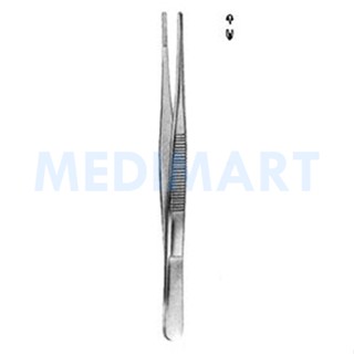 EM-E12-0134-144 ปากคีบ คีมคีบ (มีเคี้ยว) Tissue Forceps 1x2T 13cm. , 14.5cm. , 16cm. , 18cm. , 20cm. , 25cm.