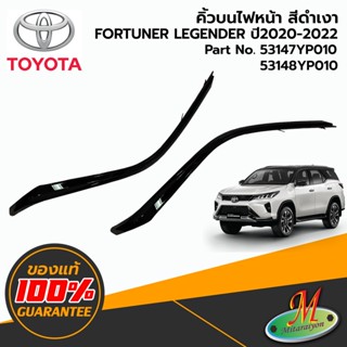 คิ้วบนไฟหน้า สีดำเงา FORTUNER LEGENDER ปี 2020