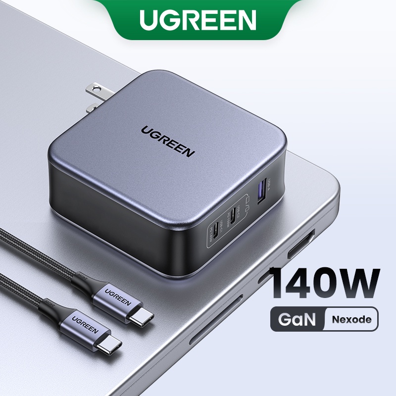 Ugreen USB Charger 140W GaN สําหรับ Macbook แท็บเล็ต Fast Charging สําหรับ iPhone Xiaomi USB Type C 