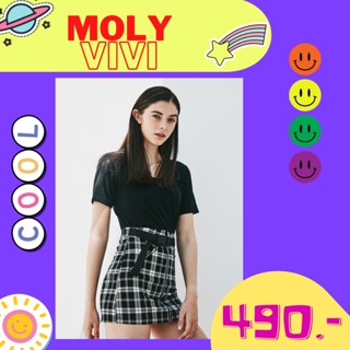 **ของแท้ 100% MOLYVIVI (โมลี่วีวี่) เสื้อใส่ออกกำลังกาย เสื้อยืด เสื้อover size รุ่น T- Shirt T2 (Rossi Thailand)