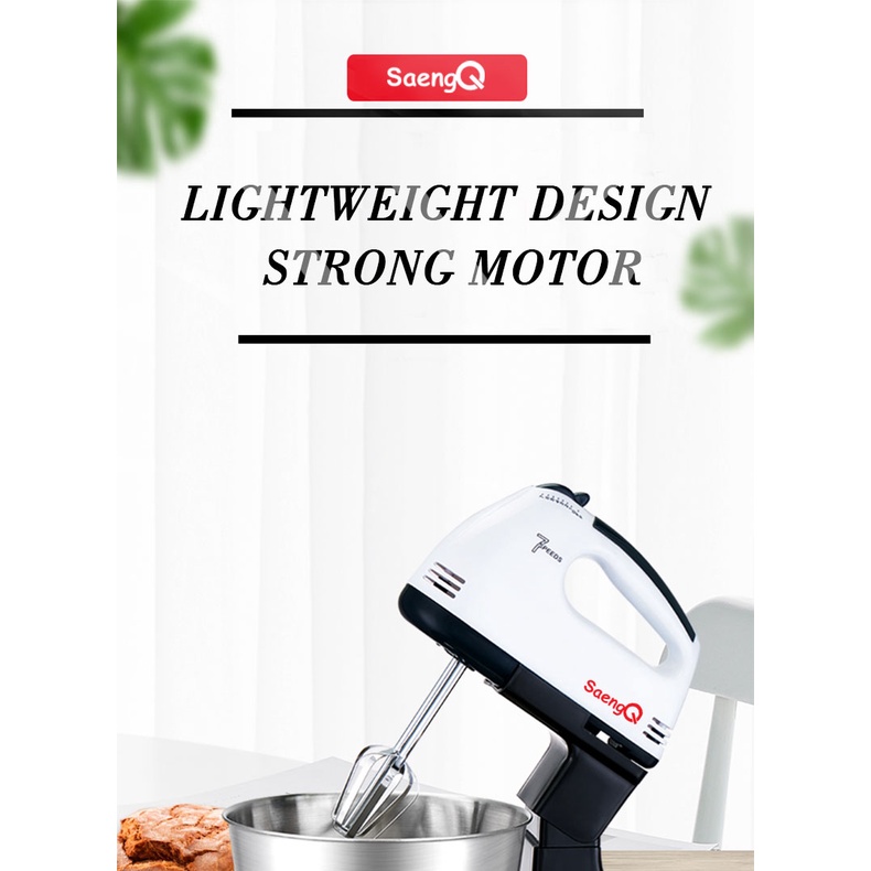 saengQ Electric Food Mixer 7 Speed Table Stand Cake Dough Mixer