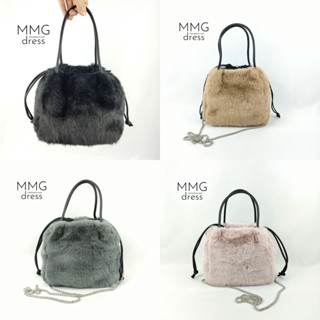 กระเป๋าถือ มีหลายสี กระเป๋าสะพาย ปุกปุย นุ่มนิ่ม ฟูๆ Fluffy Handbag / Shoulder Bag สายโซ่สะพายถอดเก็บได้