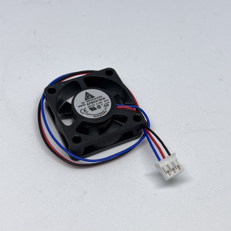 พัดลม ยี่ห้อ Delta รุ่น AFB0312HA 12VDC 0.15A ไซส์ 30x30x10