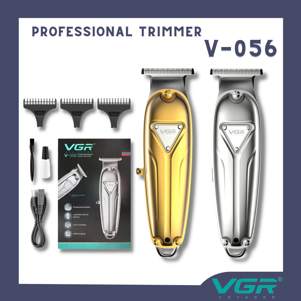 VGR Amazon ใหม่โลหะทั้งหมดปัตตาเลี่ยนไฟฟ้าบ้านผม trimmer V-056