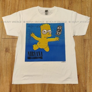 SIMPSON x NIRVANA DTG [DIGITAL TO GARMENT] เสื้อสกรีนดิจิตอล สีคมชัด งานป้าย GILDAN แท้