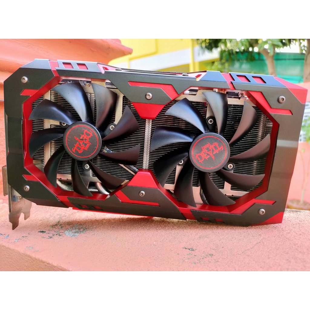 การ์ดจอ POWER COLOR RED DEVIL RADEON RX 580 8GB GDDR5 (AXRX 580 8GBD5-3DH/OC) มือ2 สภาพดีพร้อมส่งทัน