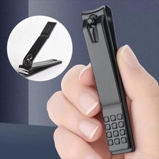 Oneplus - Gunting Kuku Hitam Manicure Black Stainles Jumbo 8Cm & Medium 5,7Cm