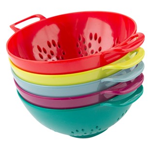 5pcs Creative Drain Basket Kitchen Fruit Vegetable Drying Basket Storage Basket