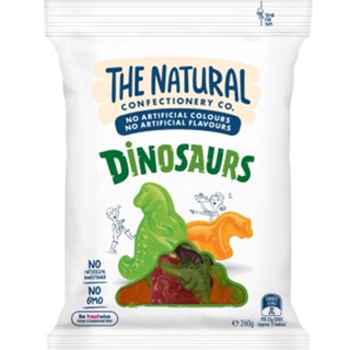 The Natural Confectionery Dinosaur 260g.อาหาร ขนมขบเคี้ยว ลูกอม ขนมเหนียวหนึบ