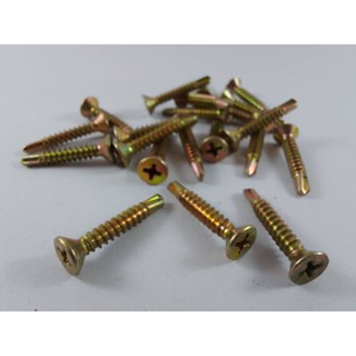 สกรูปลายสว่าน SELF DRILLING SCREW หัวเตเปอร์(FSD) ชุบรุ้ง