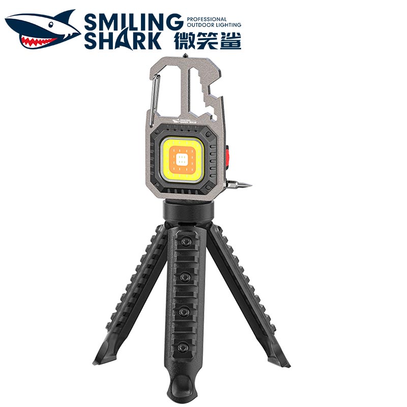 Smilingshark GZ5138 ไฟฉาย led ไฟฉายจิ๋ว ไฟคบเพลิง COB ไฟทำงานพวงกุญแจแม่เหล็ก USB ชาร์จใหม่ได้ ไฟตั้งแคมป์กันน้ำ