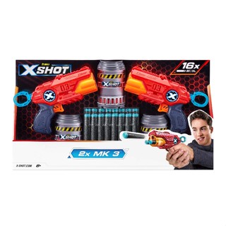 Toysrus X-Shot Excel Double MK 3 Blaster Combo Pack (16 ลูกดอก 3 กระป๋อง)(930684)