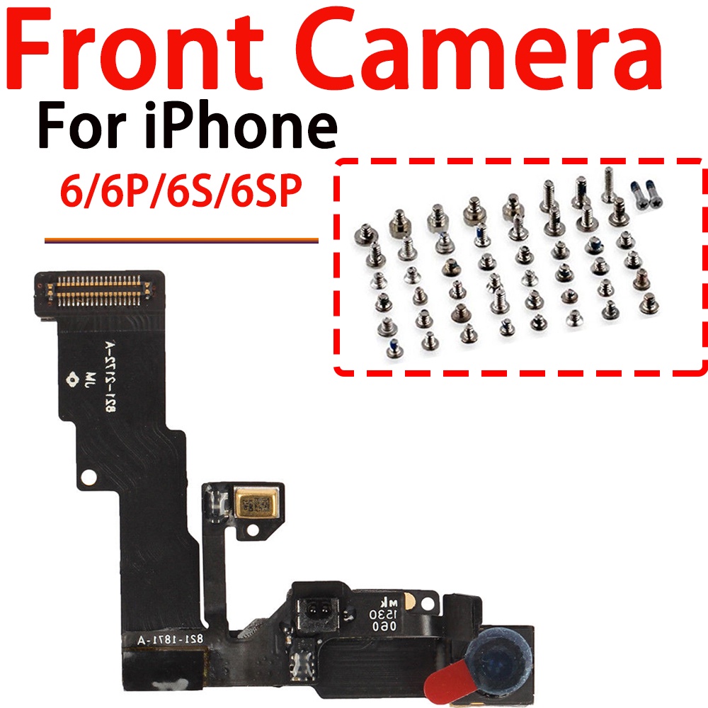 กล้องหน้า พร้อมสายแพ เซนเซอร์พรอกซิมิตี้ พร้อมสกรู สําหรับ iPhone 6 6Plus 6sPlus