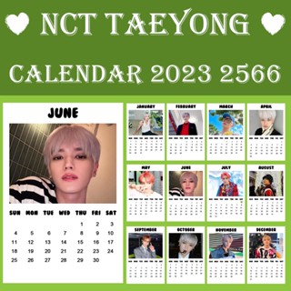 ❗พร้อมส่ง❗ 💚 ปฏิทิน NCT TAEYONG 2566 2023 ขนาด 2x3 นิ้ว 💚