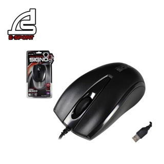 SIGNO MO-270 (เมาส์) WIRED BESICO OPTICAL MOUSE(สีดำ) รับประกันศูนย์1ปี