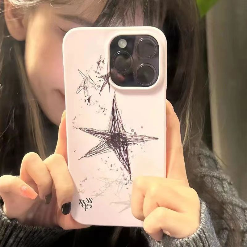 เคสป้องกันโทรศัพท์มือถือ แบบนิ่ม ลายดาว กันกระแทก สําหรับ Iphone 14promax 13promax 12promax 11promax 12 xr 8p TR4G
